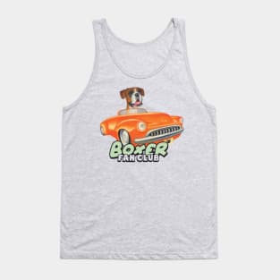 Funny Cute classic  Boxer Driving  Car mom and dad gift Tank Top